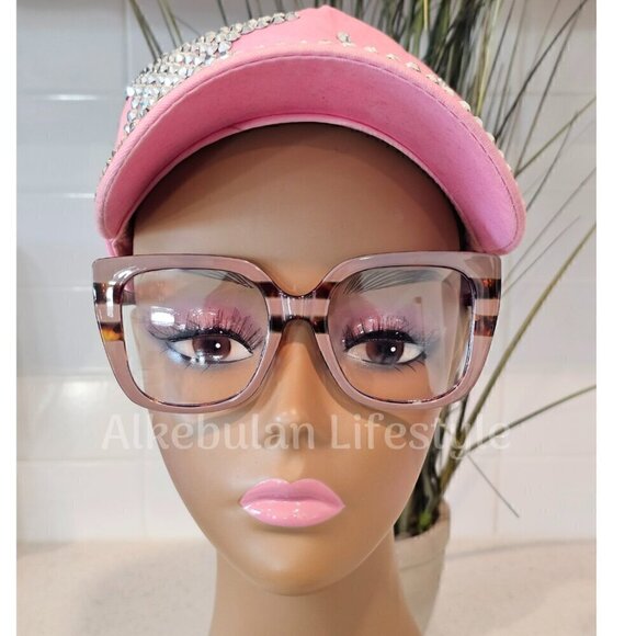 Women Oversized Square Blue Light Blocking Glasses - NEW - Picture 1 of 1